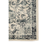 5' x 8' Beige and Blue Medallion Power Loom Area Rug