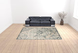 9' x 12' Blue Medallion Power Loom Area Rug