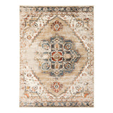 8' x 10' Gold Medallion Power Loom Area Rug