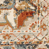8' x 10' Gold Medallion Power Loom Area Rug