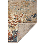 9' x 12' Orange Abstract Power Loom Area Rug
