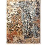 5' x 7' Orange Abstract Power Loom Area Rug