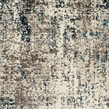 5' x 7' Blue Abstract Power Loom Area Rug