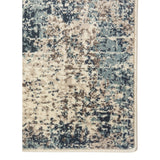 9' x 12' Blue Abstract Power Loom Area Rug