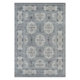 9' x 12' Blue Medallion Power Loom Area Rug