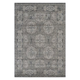 9' x 12' Brown Medallion Power Loom Area Rug