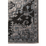 2' X 6' Gray Medallion Power Loom Runner Rug