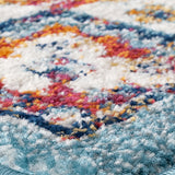 10' Blue Medallion Power Loom Runner Rug