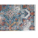 4' x 6' Orange Medallion Power Loom Area Rug