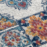 4' x 6' Orange Medallion Power Loom Area Rug