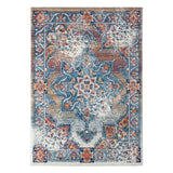 5' x 7' Orange Medallion Power Loom Area Rug