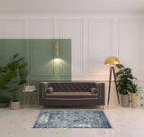 4' x 6' Gray Medallion Power Loom Area Rug