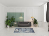 5' x 7' Gray Medallion Power Loom Area Rug