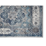 9' x 12' Gray Medallion Power Loom Area Rug
