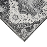 5' x 7' Ivory Medallion Power Loom Area Rug