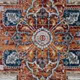 5' x 7' Brown Medallion Power Loom Area Rug