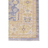 8' Lavender Blue Floral Power Loom Runner Rug