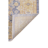 8' Lavender Blue Floral Power Loom Runner Rug