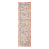 8' Coral Floral Power Loom Runner Rug