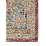 8' Red Medallion Power Loom Runner Rug