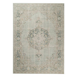 5' x 7' Sea Green Medallion Power Loom Area Rug