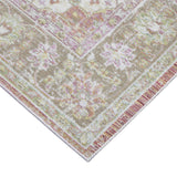 9' X 13' Coral Medallion Power Loom Area Rug