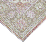 8' Coral Medallion Power Loom Runner Rug