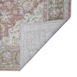 4' x 6' Coral Medallion Power Loom Area Rug
