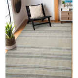 8' X 12' Charcoal Geometric Flatweave Handmade Distressed Area Rug