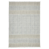 5' x 7' Blue Oriental Flatweave Handmade Distressed Area Rug With Fringe