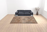 9' x 12' Taupe Medallion Power Loom Area Rug With Fringe