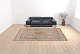 10' x 14' Blue Oriental Power Loom Area Rug