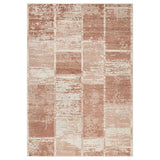 2' x 3' Sand Geometric Power Loom Area Rug With Fringe