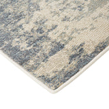 6' x 9' Light Gray Abstract Power Loom Area Rug