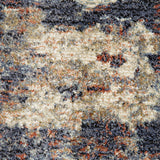 9' x 12' Light Gray Abstract Power Loom Area Rug