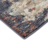 9' x 12' Blue Abstract Power Loom Area Rug