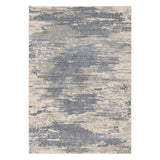 5' x 7' Gray Abstract Power Loom Area Rug