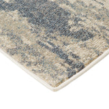 5' x 7' Gray Abstract Power Loom Area Rug