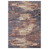 5' x 7' Rust Abstract Power Loom Area Rug