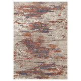 2' x 3' Beige Abstract Power Loom Area Rug