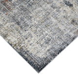 10' x 14' Gray and Ivory Abstract Power Loom Area Rug