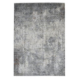 10' x 14' Gray and Ivory Abstract Power Loom Area Rug