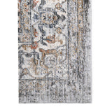 5' x 8' Gray and Brown Oriental Power Loom Area Rug