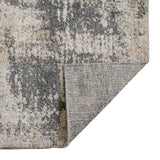 2' x 3' Gray and Beige Abstract Power Loom Area Rug