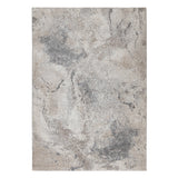 9' x 12' Gray and Beige Abstract Power Loom Area Rug