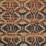 5' x 8' Brown and Red Geometric Flatweave Handmade Area Rug