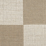 5' x 7' Natural and Ivory Geometric Power Loom Washable Non Skid Area Rug