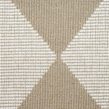 8' x 10' Natural and Ivory Geometric Power Loom Washable Non Skid Area Rug