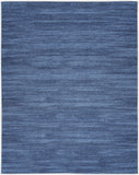 5' x 7' Blue and Gray Abstract Power Loom Washable Non Skid Area Rug