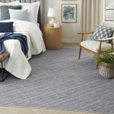 5' x 7' Gray and Ivory Abstract Power Loom Washable Non Skid Area Rug